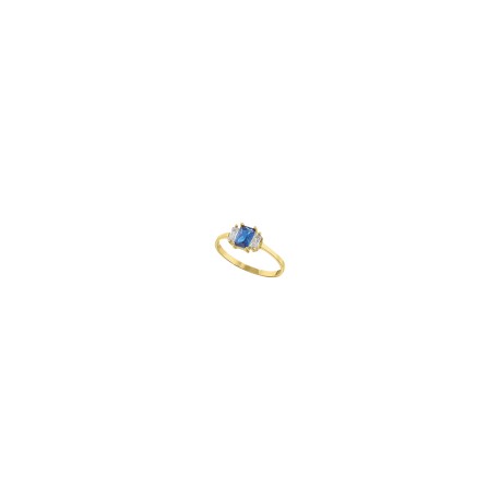 Anillo baguettes Oro 10K