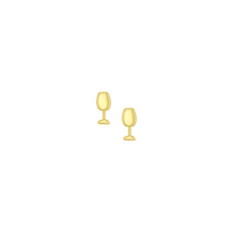 Broquel copa de vino Oro 10K