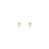 Broquel cruz con zirconias Oro 10K