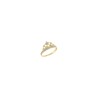 Anillo Oro 10K corona de corazones