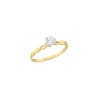 Anillo solitario infinito 14K