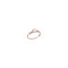 Anillo solitario Oro rosa 10K doble churum