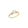 Anillo solitario Ovalo Oro 10K