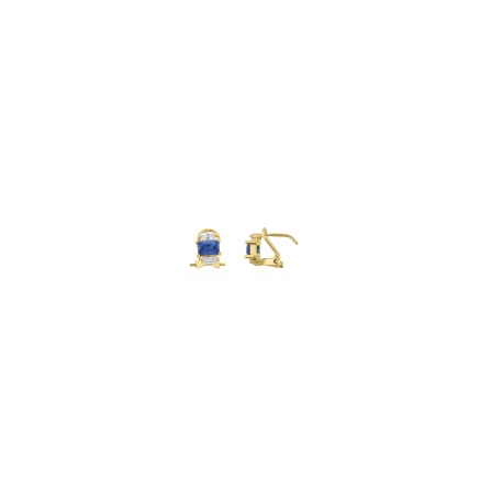 Aretes baguettes Oro 10K