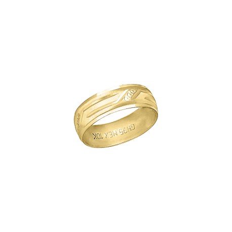 Argolla Oro Amarillo 10K Gotic