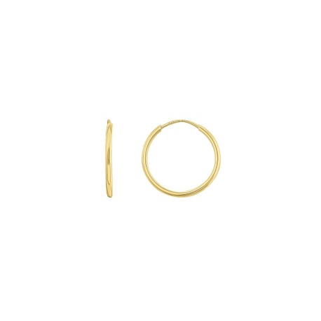 Arracada tubo lisa Oro 10K mod. 2