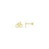 Broquel bicicleta Oro 10K