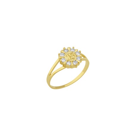 Anillo para XV años roseta Oro 10K