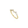 Anillo Oro 10K churumbela de estrellas
