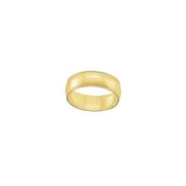 Argolla lisa Oro Amarillo 10K 6mm