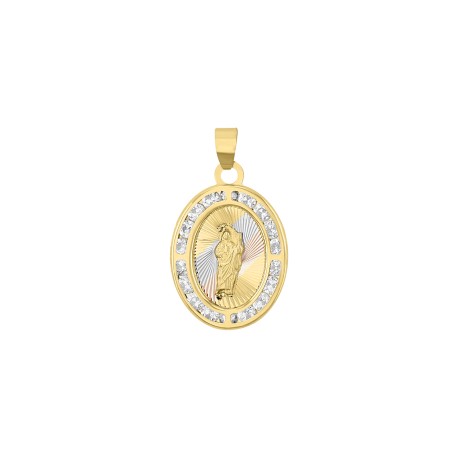 Medalla San Judas oval 14K