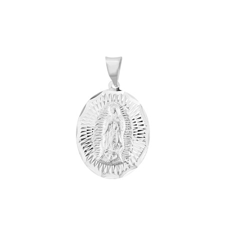 Medalla Virgen Guadalupe oval .925