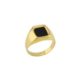 Anillo para caballero Oro 10K con onix